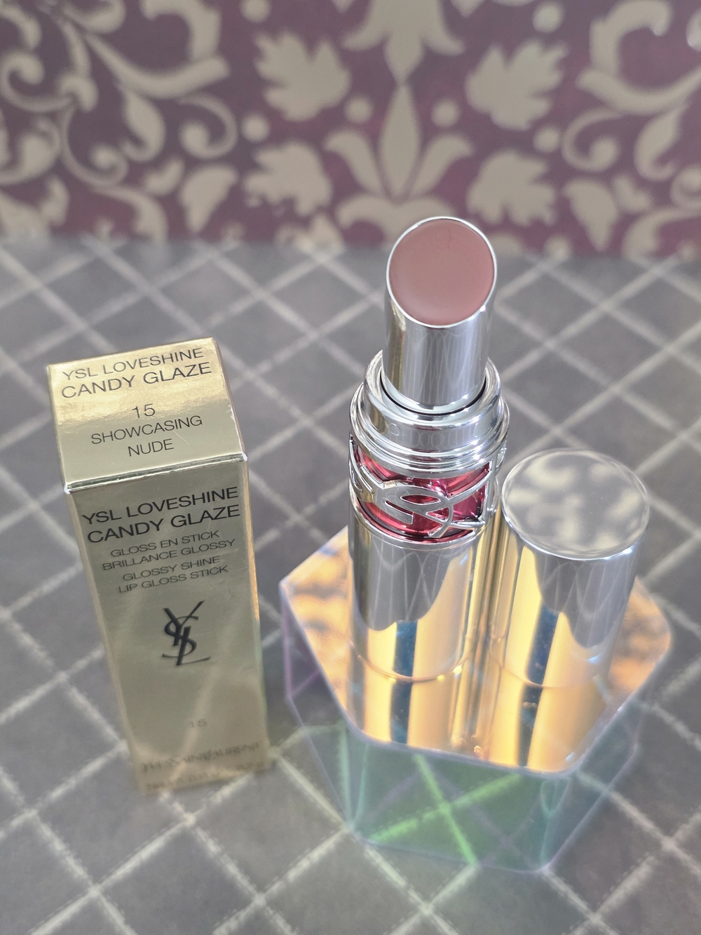 Yves Saint Laurent Loveshine Candy Glaze Lip Gloss Stick — 15 Showcasing Nude